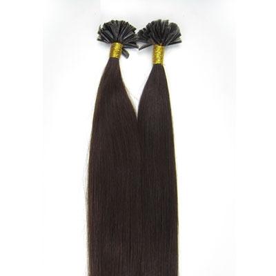 50 cm Hot Fusion Hair extensions 2# Dark Brown - | Fashiongirl