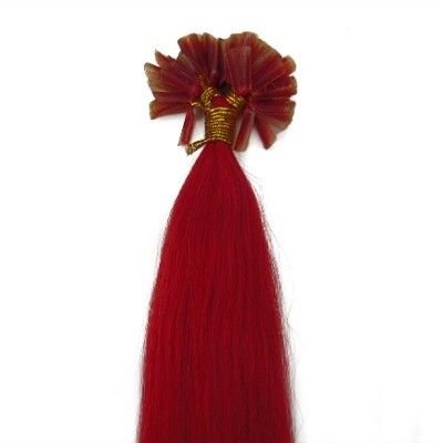 60 cm Hot fusion hair extensions mailbox red - | Fashiongirl