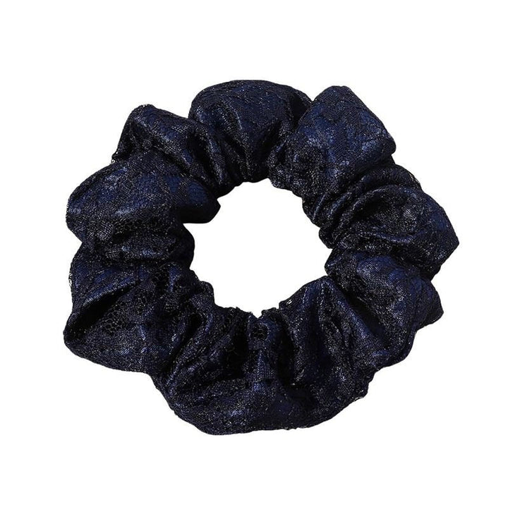 Chris Rubin Alice Scrunchie - Dark Blue - Hair Accessories