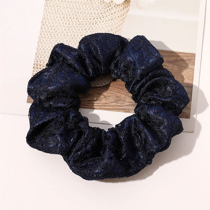 Chris Rubin Alice Scrunchie - Dark Blue - Hair Accessories