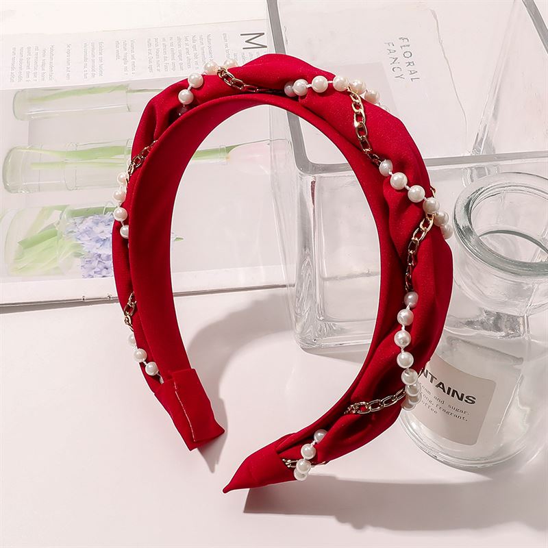Chris Rubin Kiko Headband - Red - Hair Accessories | Fashiongirl