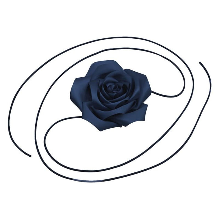 Chris Rubin Rosalia Choker Necklace - Navy - | Fashiongirl