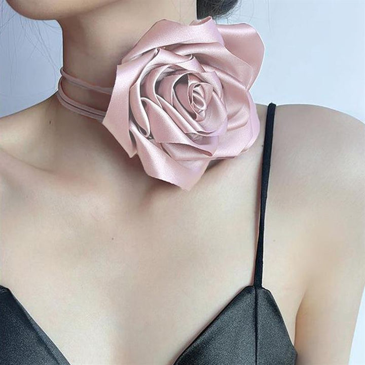 Chris Rubin Rosalia Choker Necklace - Pink - | Fashiongirl