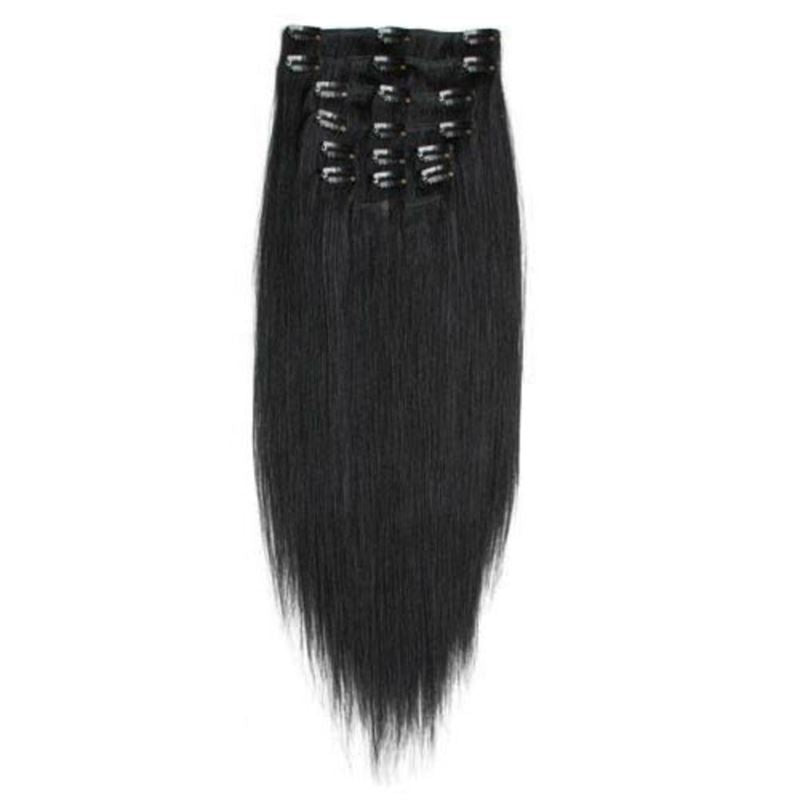 Clip In Extensions - 40 cm #1 Black - | Fashiongirl
