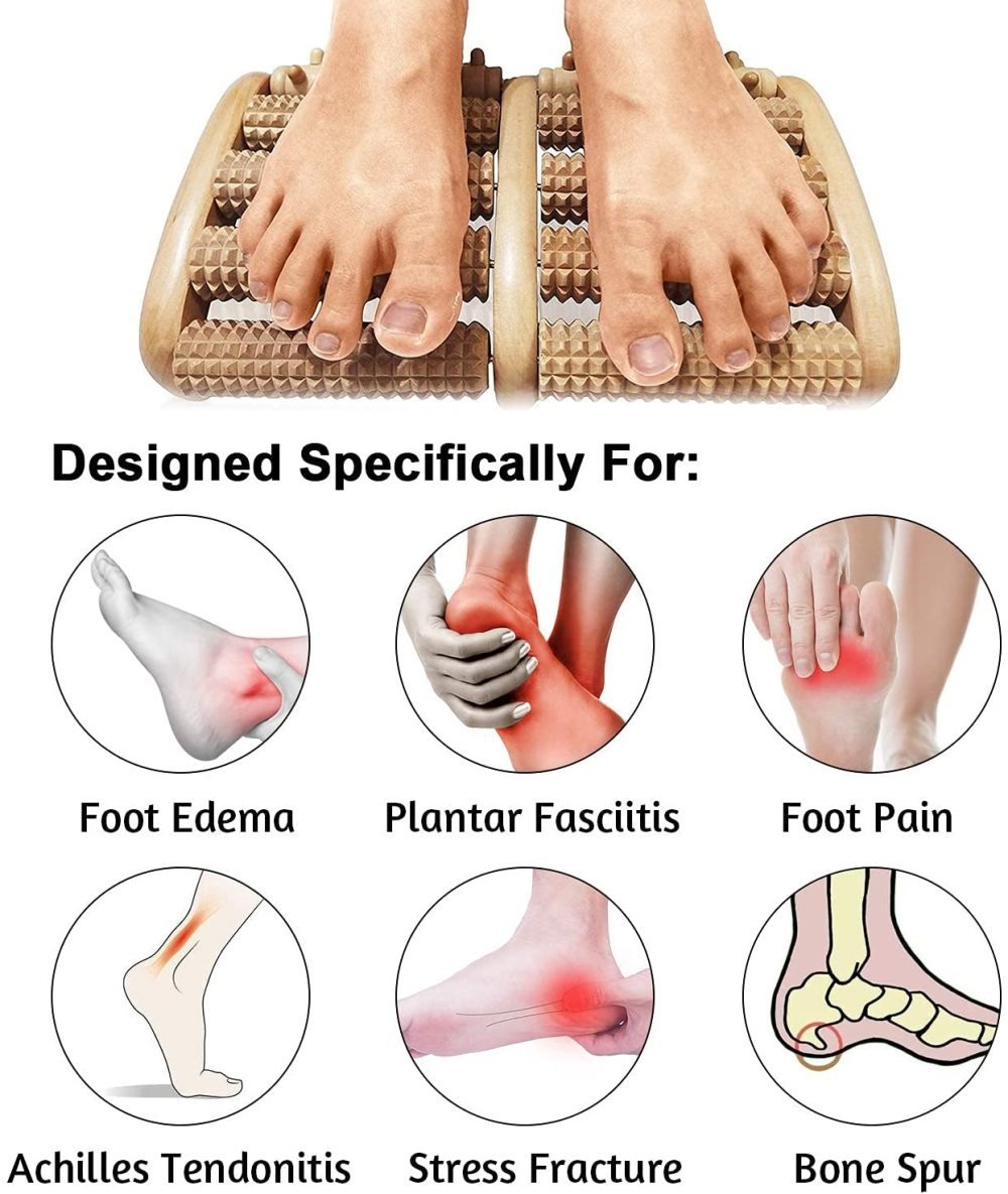 Foot massage - wooden foot massager - Acupressure - | Fashiongirl