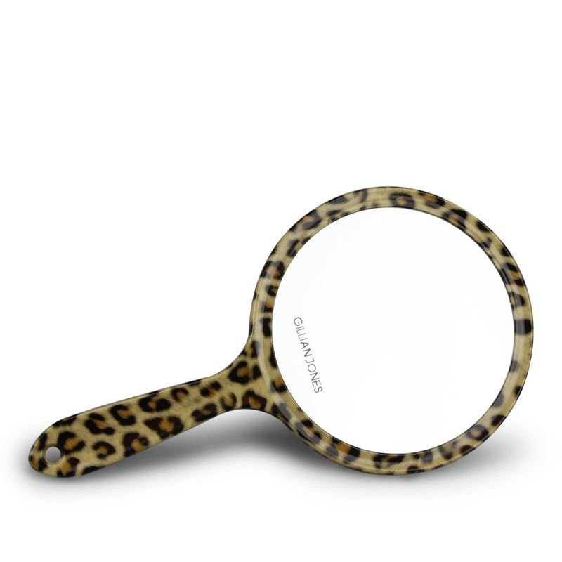 Gillian Jones Leopard Mirror two - sided hand mirror - | Fashiongirl