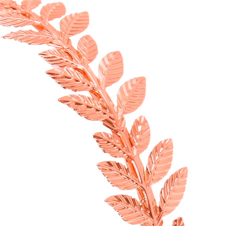 Headband with Rose Gold Leaves - Hair Accessories