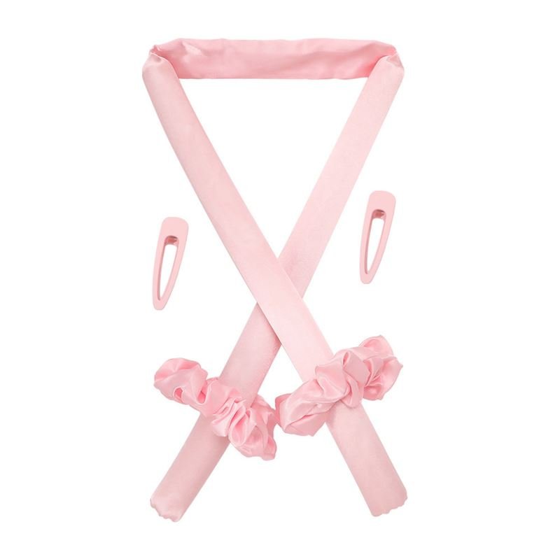 Heatless Hair Curler Hairband - Pink - Hair Styling tool | Fashiongirl