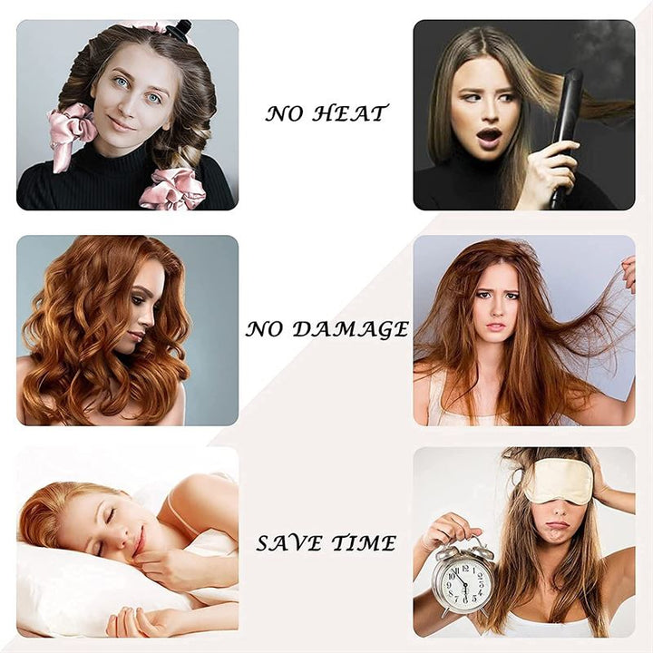 Heatless Hair Curlers - Get beautiful curls without heat - Black - Hair Styling tool | Fashiongirl