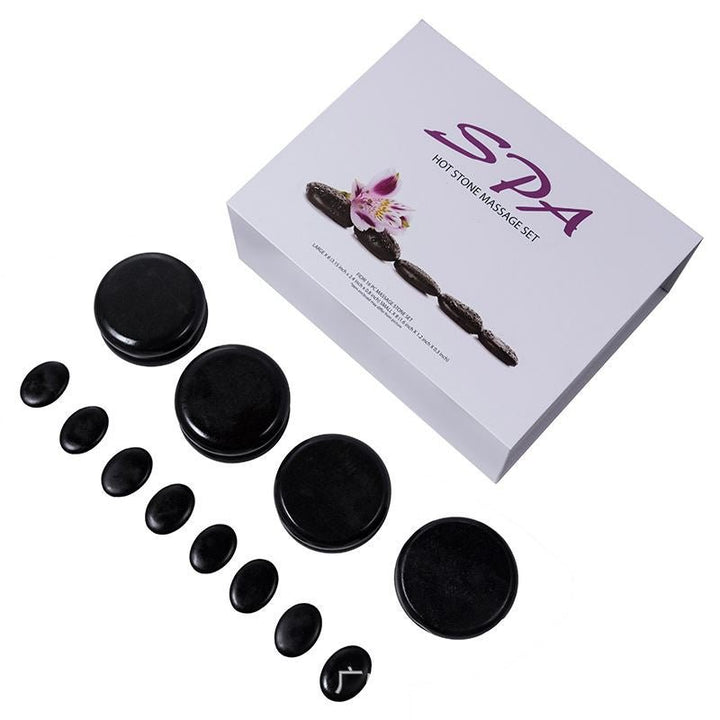Hot Stone Set - Massage stones with 16 stones - | Fashiongirl