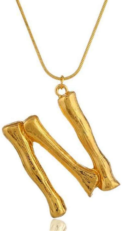 Letter necklace - Bamboo fl. variants - | Fashiongirl