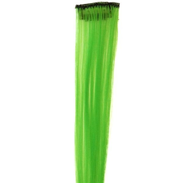 Lime green 50 cm - Crazy Colour Clip On - | Fashiongirl
