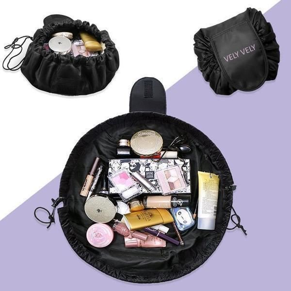 Makeup Travel Bag - Magic Travel Pouch in Black - | Fashiongirl