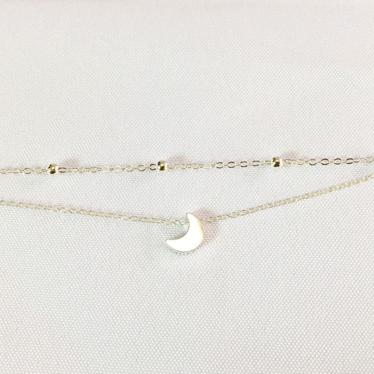 Moon ankle chain - | Fashiongirl