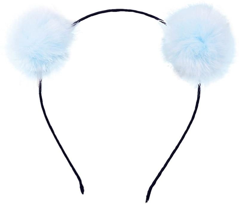 Ombre Pom Pom Headband - Blue - Hair Accessories