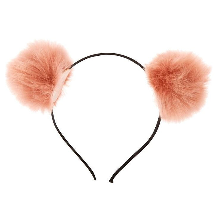 Ombre Pom Pom Headband - Peach - Hair Accessories