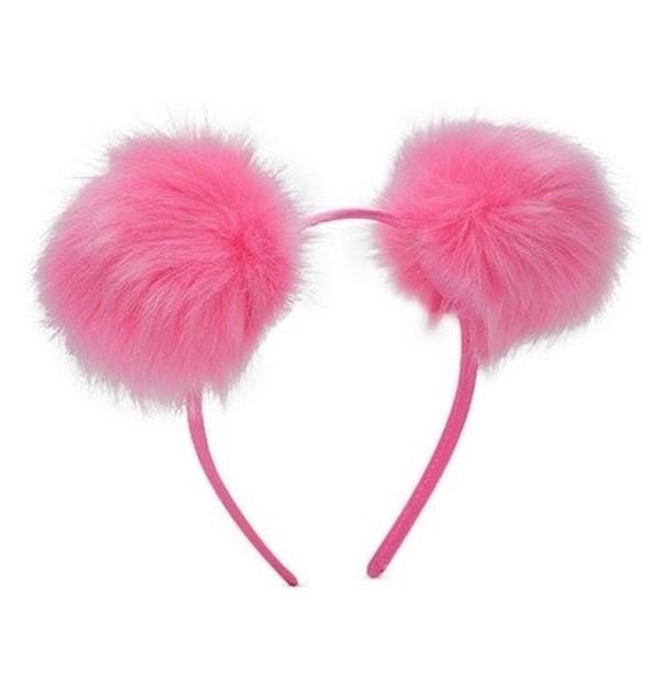 Ombre Pom Pom Headband - Pink - Hair Accessories