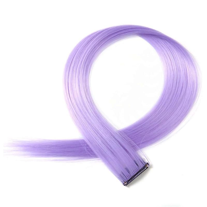 Purple, 50 cm - Crazy Colour Clip On - | Fashiongirl