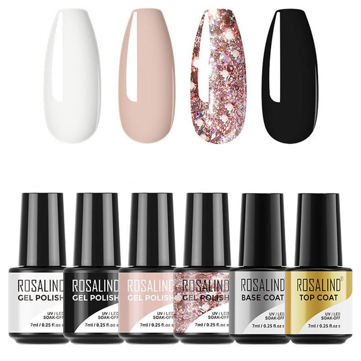 ROSALIND Basic Gel Polishes Kit / Nail Polish (SET A) - | Fashiongirl