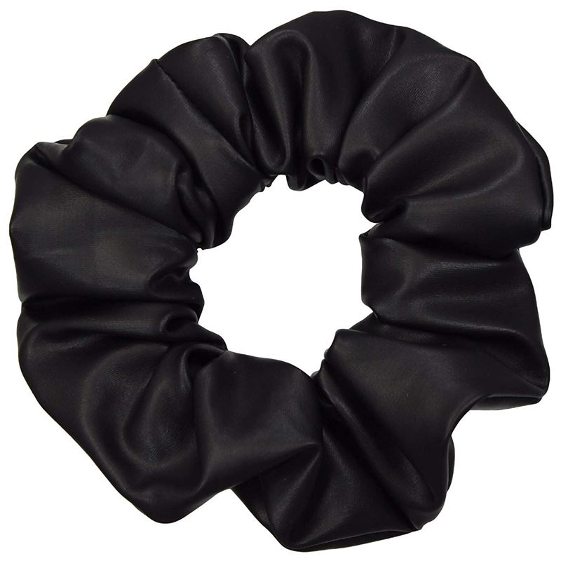 Scrunchie Hair Elastic - Metallic &amp; Elastic - Black - Hair Accessories