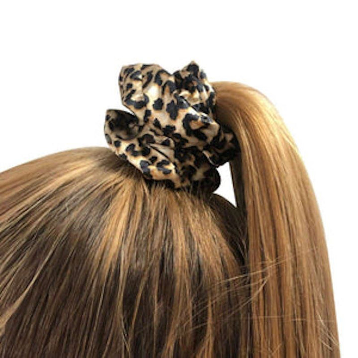 Scrunchie - Velour &amp; elastic - Leopard - Hair Accessories