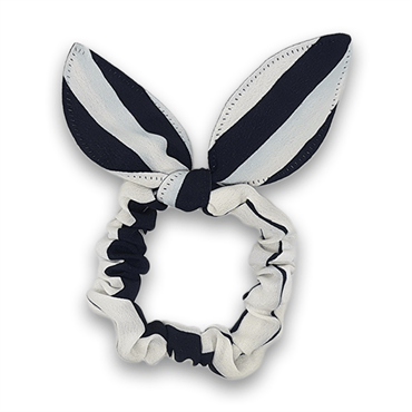 Scrunchie with bow - Sailor Stripes - Hair Accessories