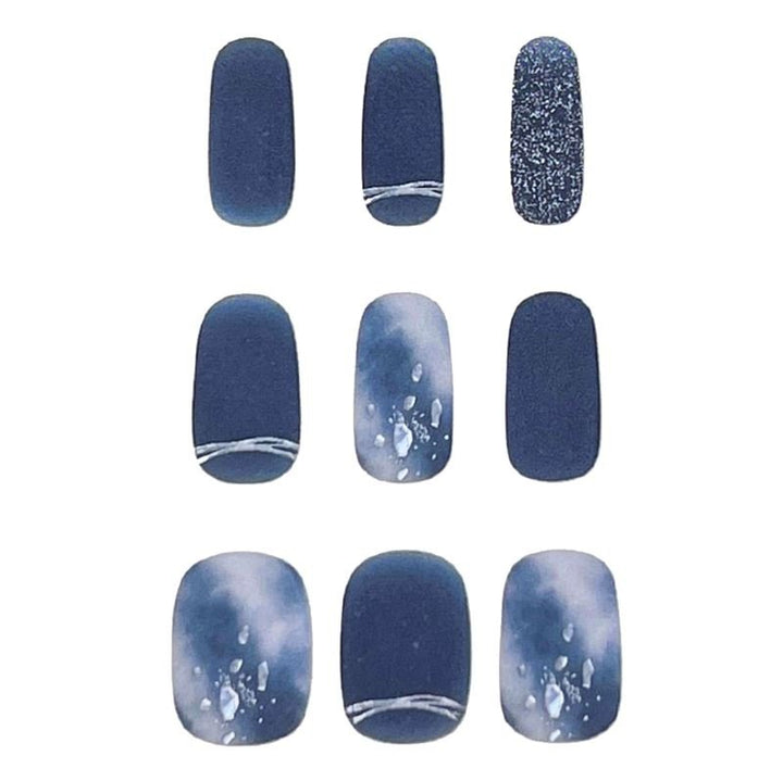 Semi Cured Gel Nail Stickers / Self - adhesive nail polish - Starry Ocean (JK - 262) - | Fashiongirl