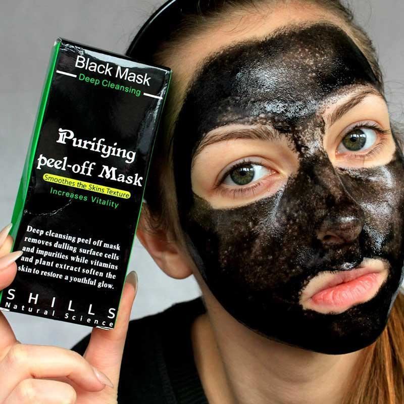 Shills Black Mask Purifying Peel - off Mask - For blackheads, acne, impure skin - | Fashiongirl