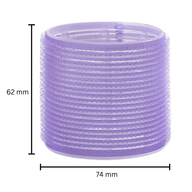 SOHO 74 mm Velcro Curlers / Hair rollers - Ass. Colour - Hair Styling tool | Fashiongirl