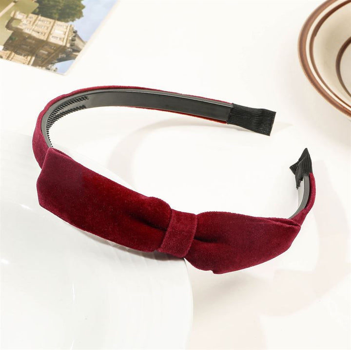 SOHO Beata Bow Headband - Red - Hair Accessories | Fashiongirl