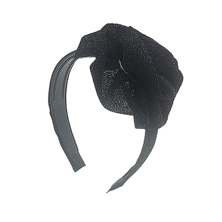 SOHO Bow Glitter Headband - Black - Hair Accessories