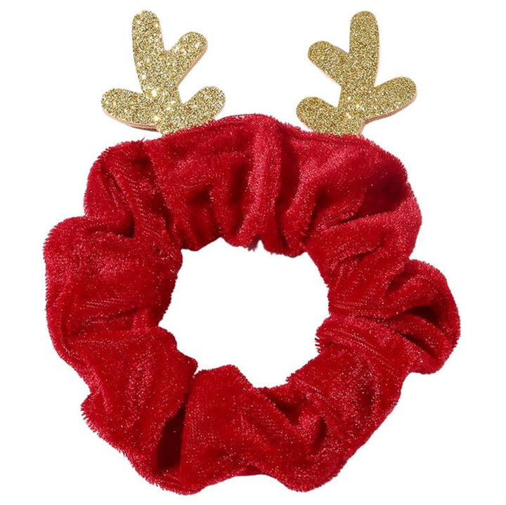 SOHO Christmas Deer - Christmas Scrunchie - Red - Hair Accessories