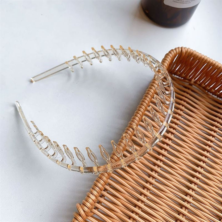 SOHO Coffee Headband with teeth - Transparent - Hair Accessories