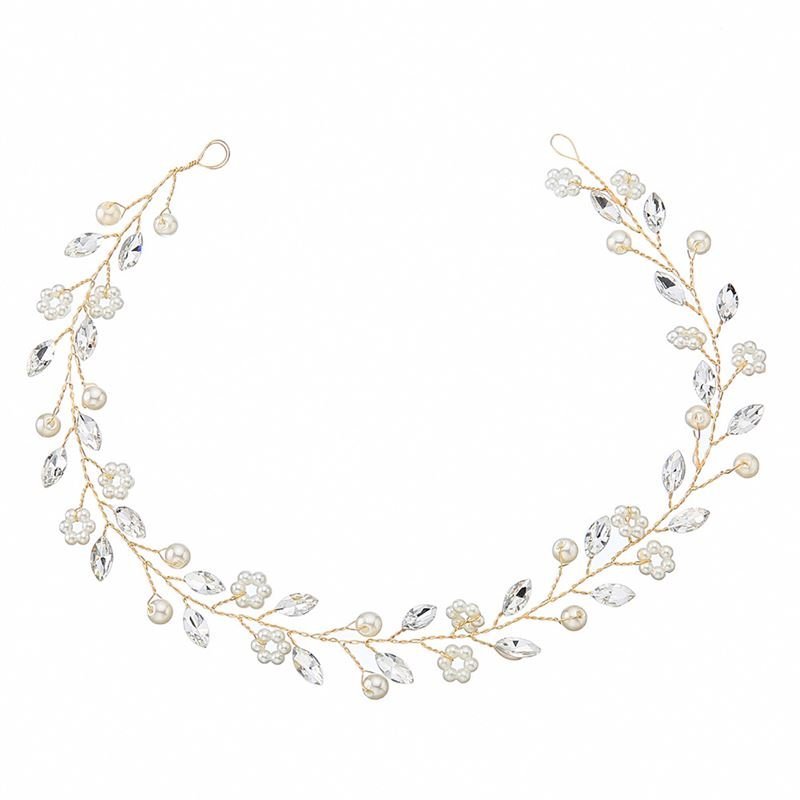 SOHO Emana Headband with crystal petals - Gold - Hair Accessories | Fashiongirl