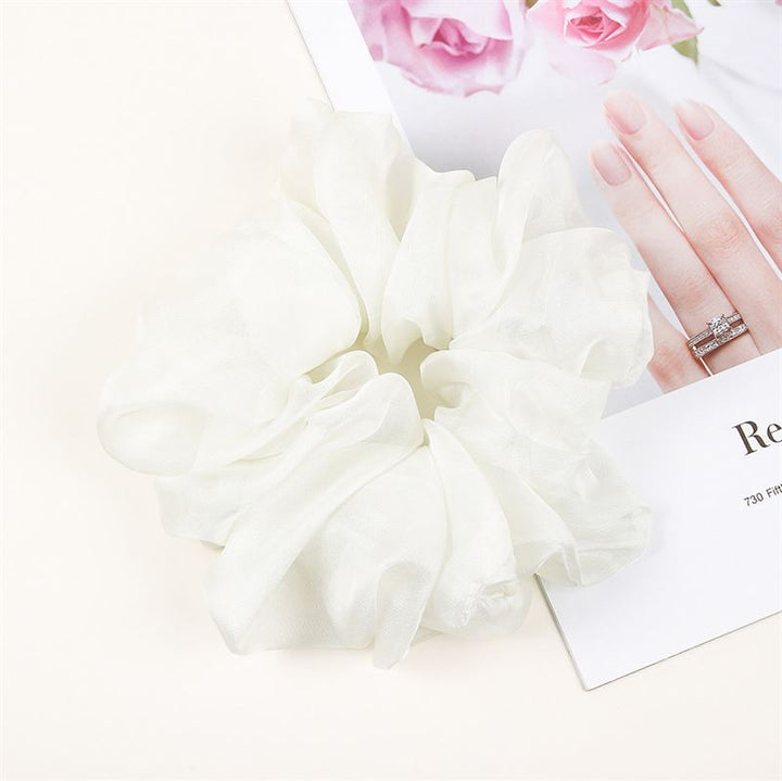 SOHO Keeya Scrunchie - White - Hair Accessories