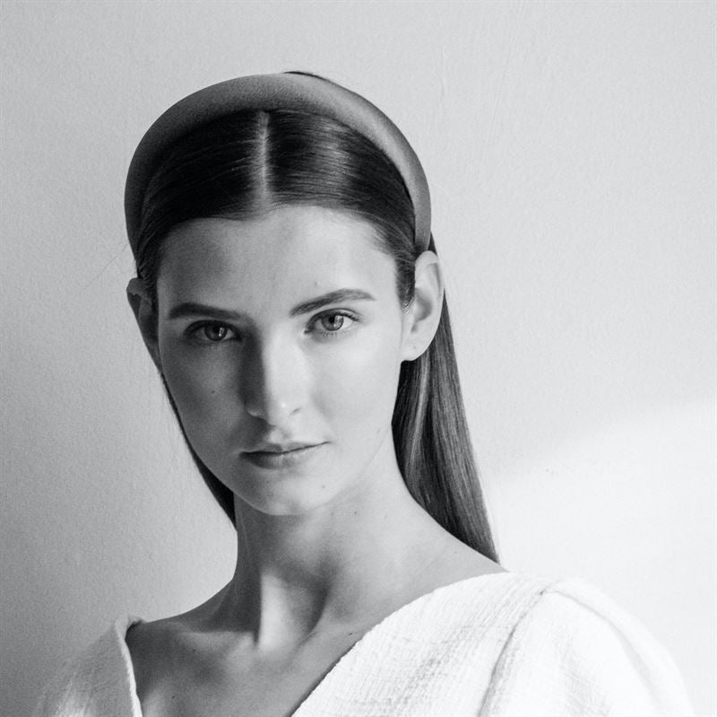 SOHO Satin Headband - White - Hair Accessories