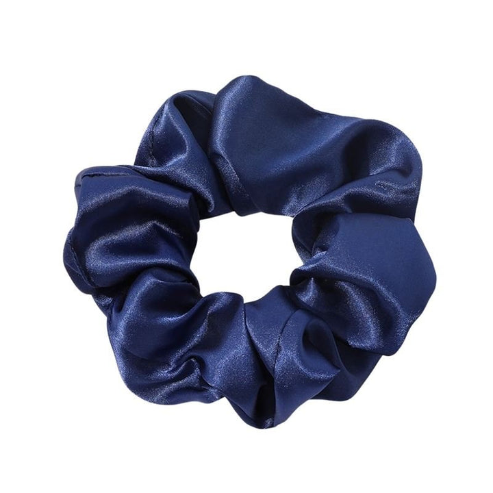 SOHO Satin Scrunchie - Navy - Hair Accessories