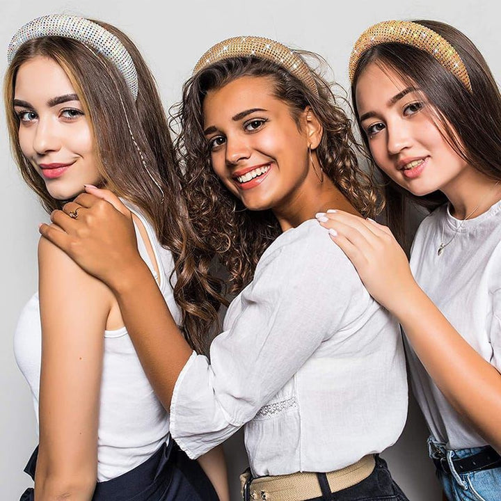 SOHO Simi Headband with rhinestones - Rose gold / golden - Hair Accessories | Fashiongirl