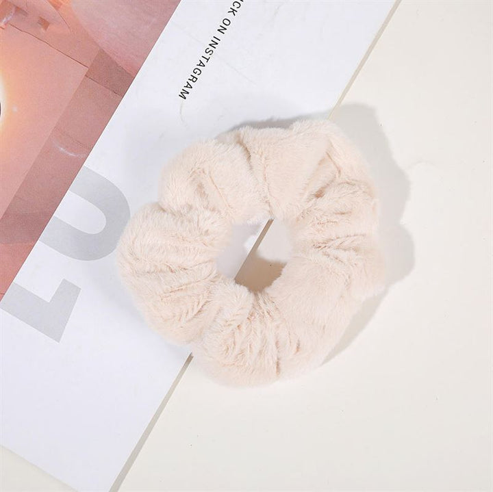 SOHO Teddie Scrunchie - Ivory - Hair Accessories