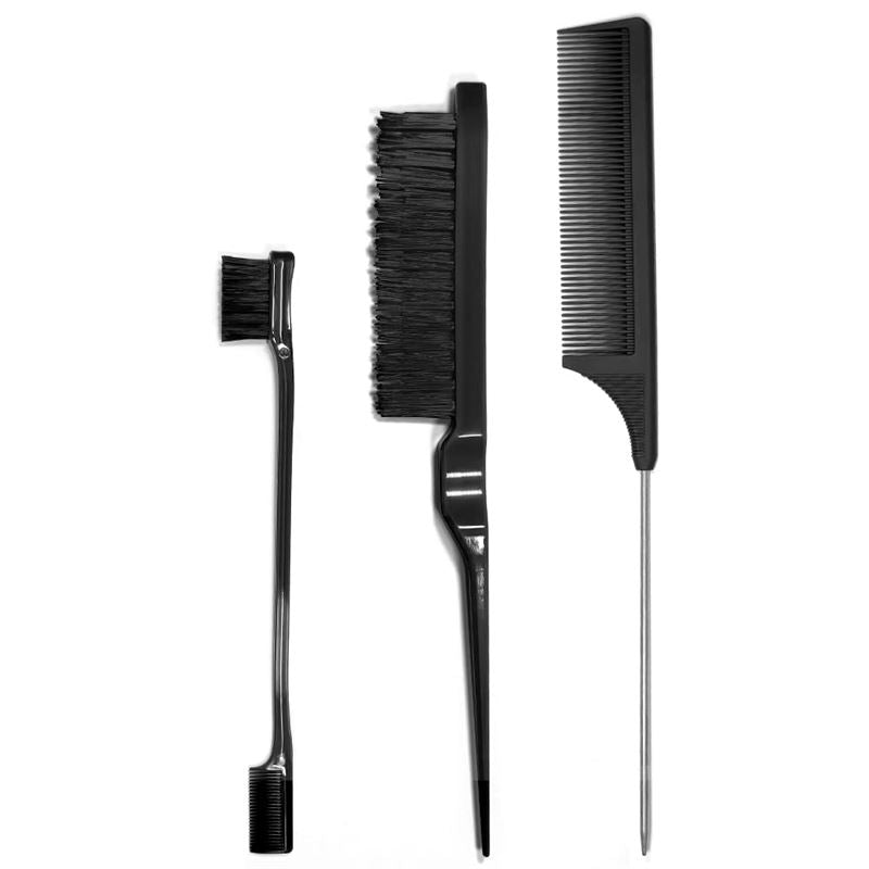 TBC Dual Edge Comb and Brush - 3 sets (Hair brush and comb) - Hair Styling tool