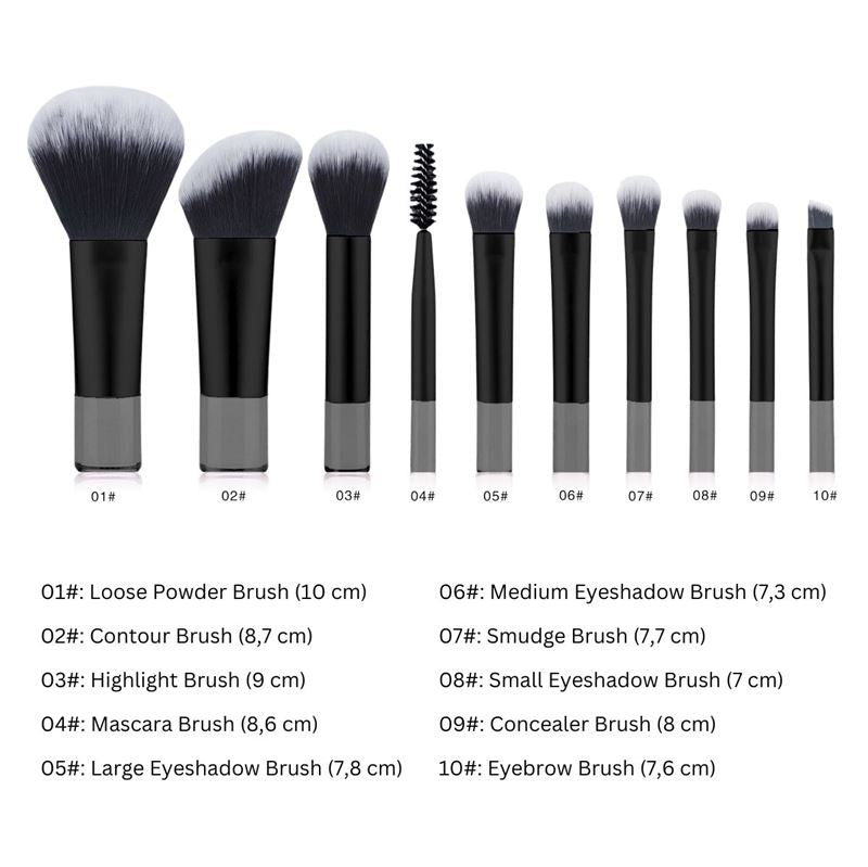 Technique PRO Petite Glow Brush Travel Set - Black - | Fashiongirl