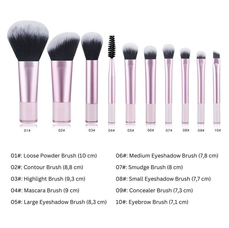Technique PRO Petite Glow Brush Travel Set - Pink - | Fashiongirl
