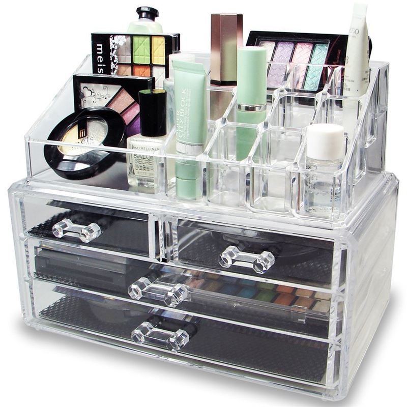 UNIQ Acrylic Jewelry/Makeup Organizer with 4 Drawers - SF 1155 - Organiser - UNIQ