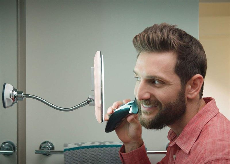 UNIQ Flexible Mirror with LED light &amp; 10x magnification - | Fashiongirl