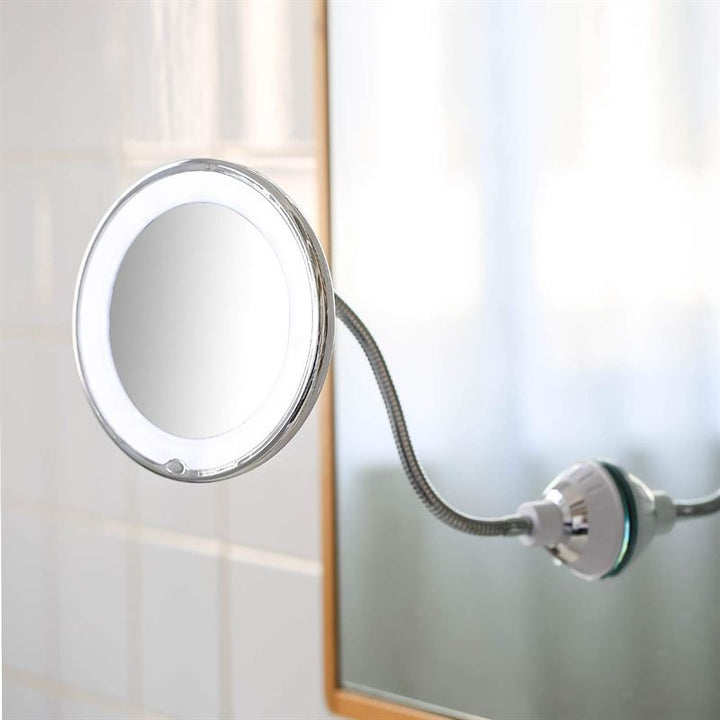 UNIQ Flexible Mirror with LED light &amp; 10x magnification - | Fashiongirl