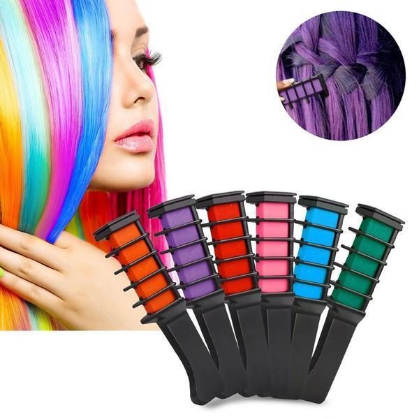 UNIQ Hair Brush with Hair Crayon - 6 colours - Hair Styling tool | Fashiongirl