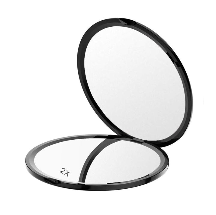 UNIQ Mini Compact Round Mirror with 2x magnification - | Fashiongirl