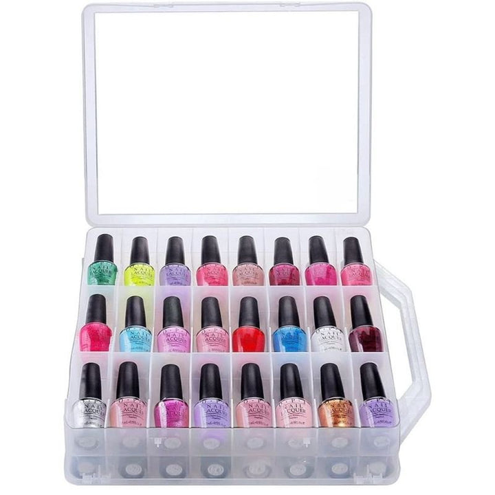 UNIQ Nail Polish Universal Organiser - storage with 48 compartments - | Fashiongirl