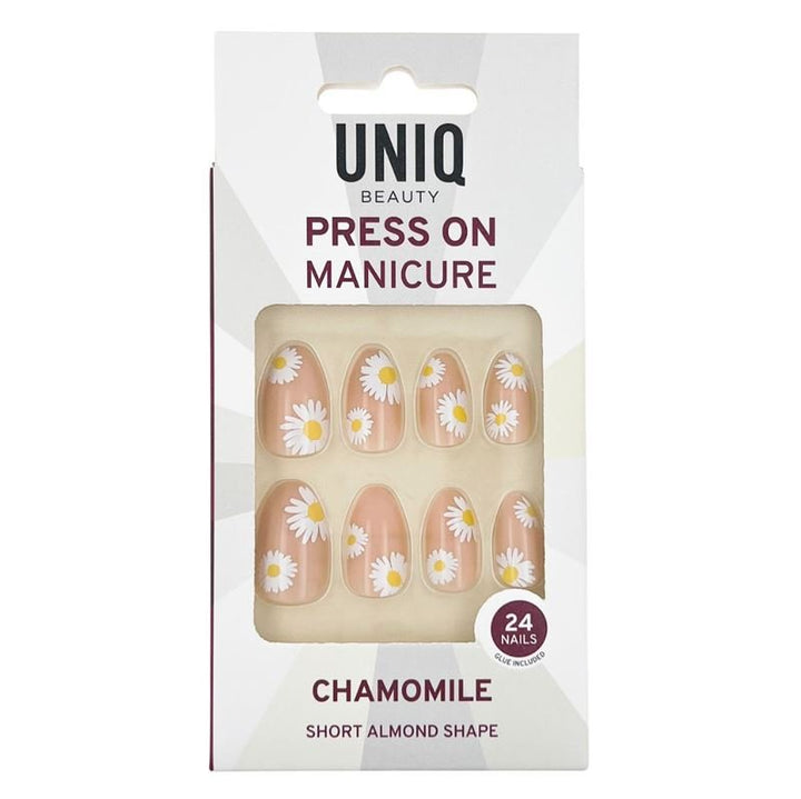 UNIQ Press On Nails with Glue - Chamomile - | Fashiongirl
