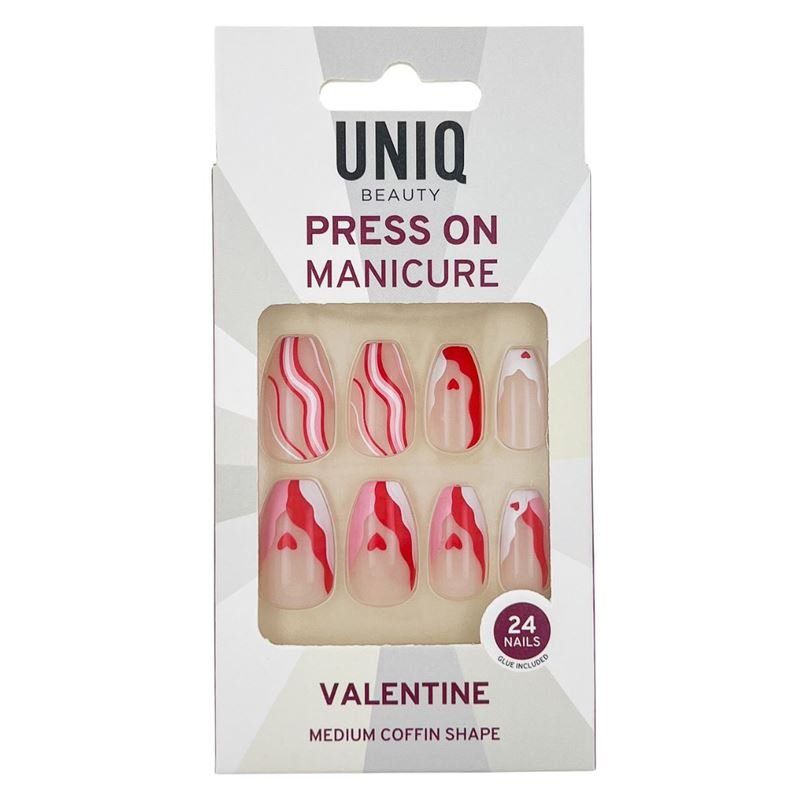 UNIQ Press On Nails with Glue - Valentine - | Fashiongirl